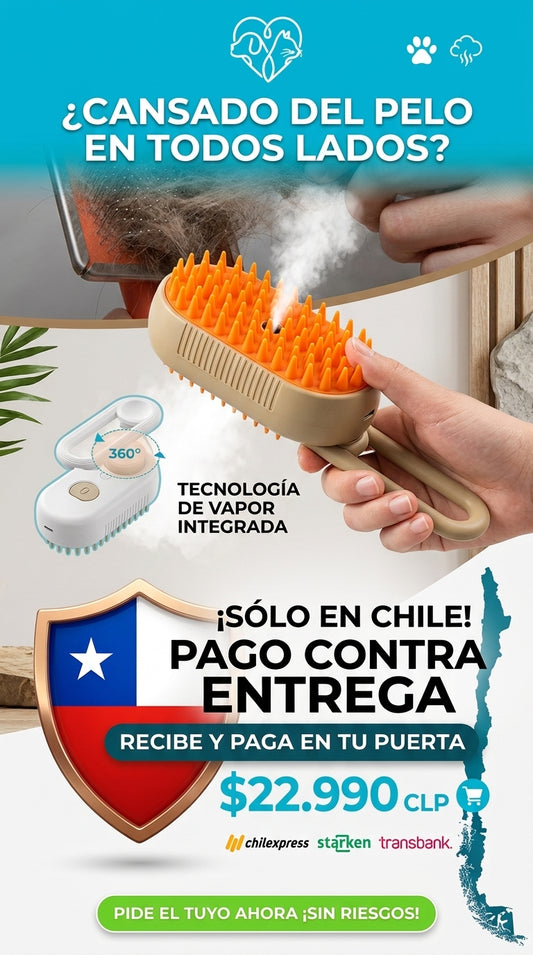 Cepillo a Vapor SteamyBrush™ Original - Elimina el 99% del Pelo Muerto